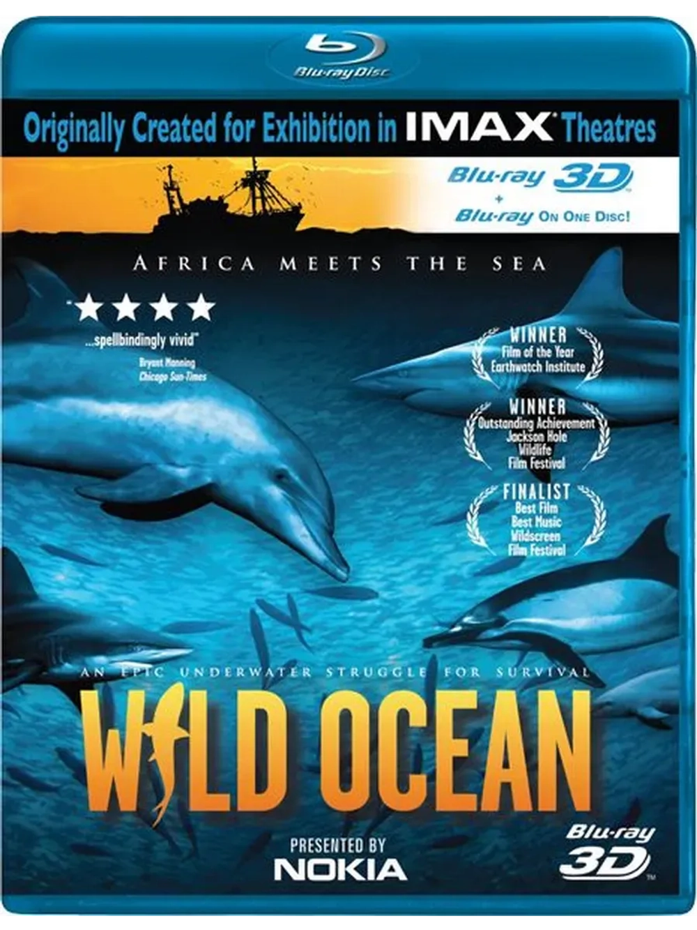 Дикий океан в 3D (2D и Real 3D версия) (BD-R 3D Blu-Ray)