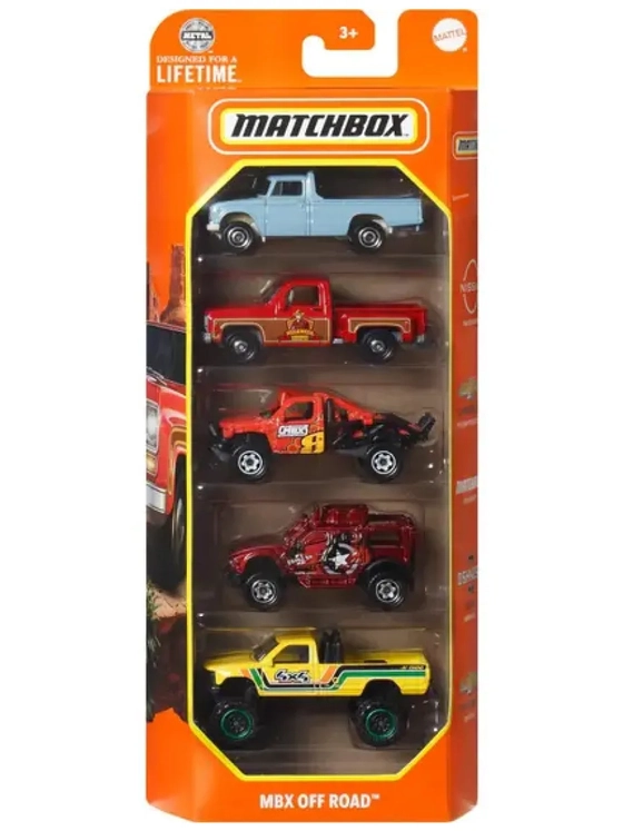 Набор машинок Matchbox 5 шт MBX Off Road C1817