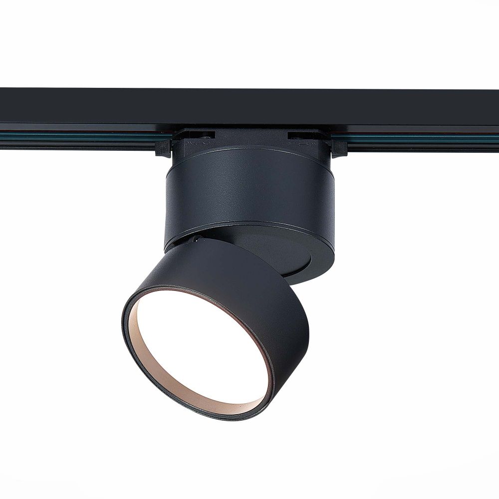 ST651.436.09 Св-к трек. Черный LED 1*9W 3000K 720Lm Ra&amp;gt;90 120° IP20 D85xH122 170-240VV Однофазная трековая система