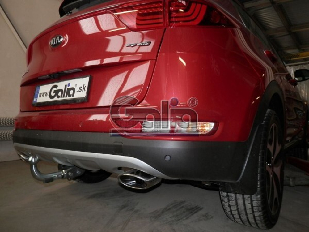 Фаркоп оцинкованный Galia H095A для Hyundai Tucson дорестайл 2015-2018, Kia Sportage 4 дорестайл 2015-2018(паспорт и сертификат в комплекте)(без электрики)