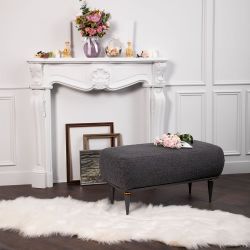 Банкетка Арт Софт Графит Голд