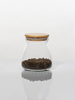 Банка стеклянная "Корли" с бамбуковой крышкой 650 мл