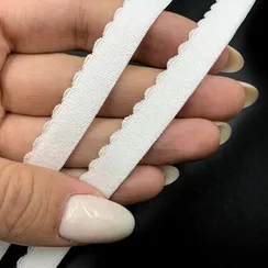 Резинка отделочная белая 11 мм, Китай