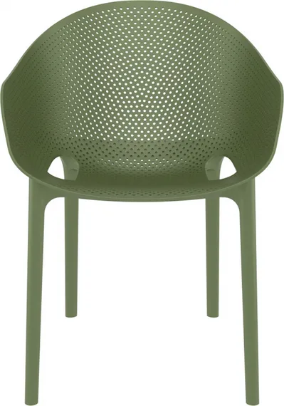Стул пластиковый Sky Pro оливковый