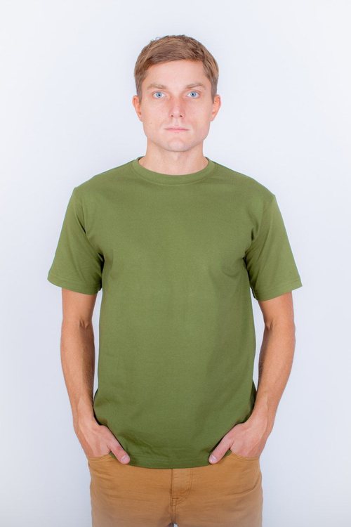 Футболка премиум оливковая 180гр/м2