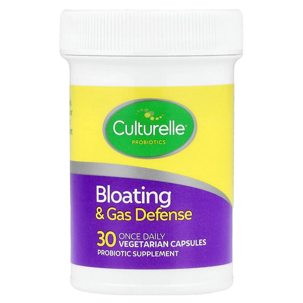 Culturelle, Пробиотики, вздутие живота и газовая защита, 30 вегетарианских капсул
