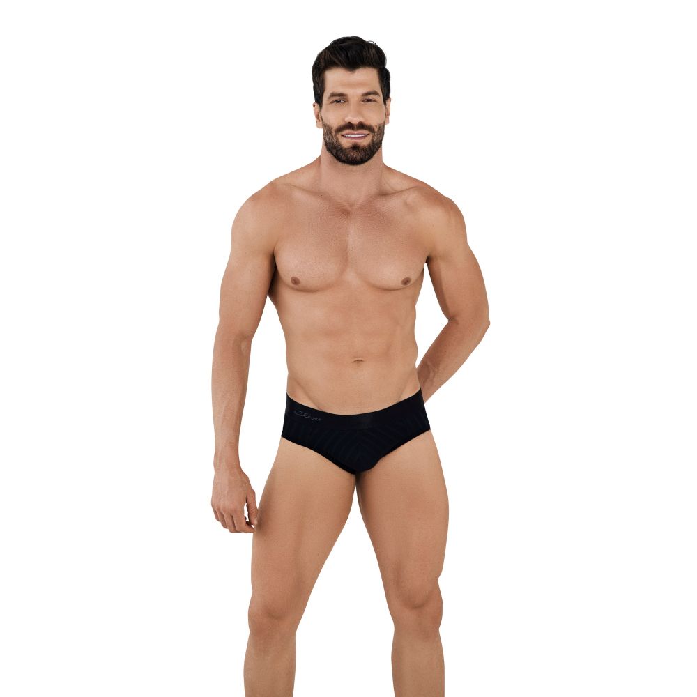 Мужские трусы брифы черные с сетчатыми вставками Clever LUCERNA BRIEF 103311