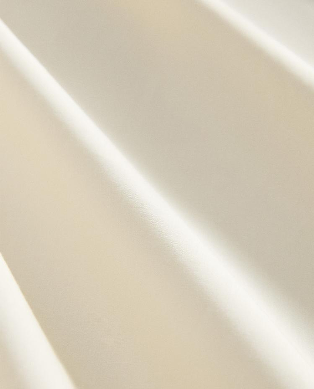 ZARA HOME (200 НИТЕЙ) ПОДОДЕЯЛЬНИК ИЗ ХЛОПКА ПЕРКАЛЬ, ВАНИЛЬНЫЙ