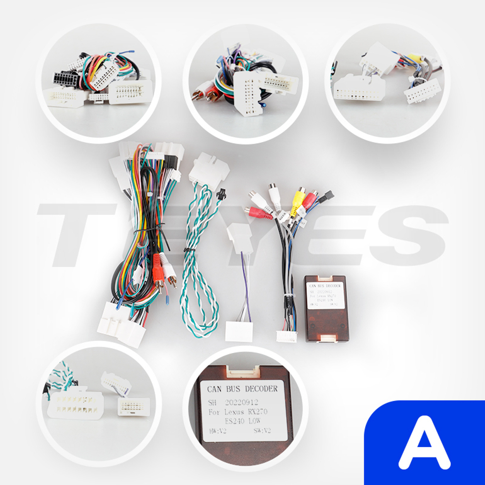Магнитола Lexus ES250 2012-2015 (взамен монохром экрана) - Teyes CC3-2K монитор 13", QLED+2K, Android 10, ТОП процессор, 4G SIM-слот, CarPlay