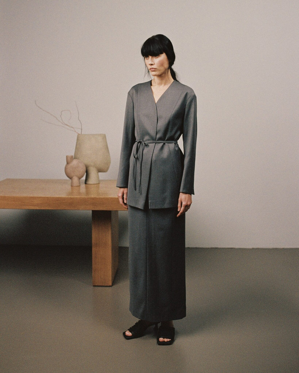 Юбка макси с рельефными швами Shibui