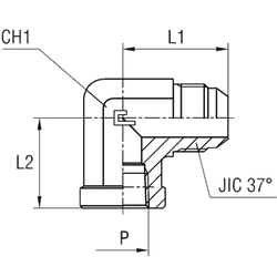 Штуцер P90 JIC 1.5/16" NPT 1"