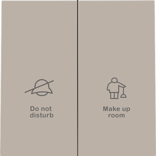 Клавиша 2-я с символами DND/MUR, матовый кашемир, серия R98