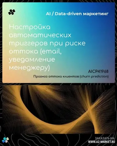 Настройка автоматических триггеров при риске оттока (email, уведомление менеджеру)