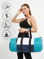 Спортивная сумка цилиндр (Бирюзовый)
