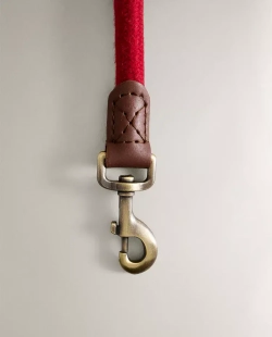 ZARA HOME ПОВОДОК ДЛЯ СОБАК ИЗ КОЖИ И ВЕРЕВКИ, КРАСНЫЙ
