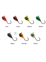 Мормышка вольфрамовая КАПЛЯ С УШКОМ, green, 10 шт 1,9 г