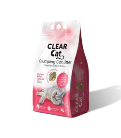 CLEARCAT Наполнитель бентонитовый комкующийся с ароматом детской присыпки