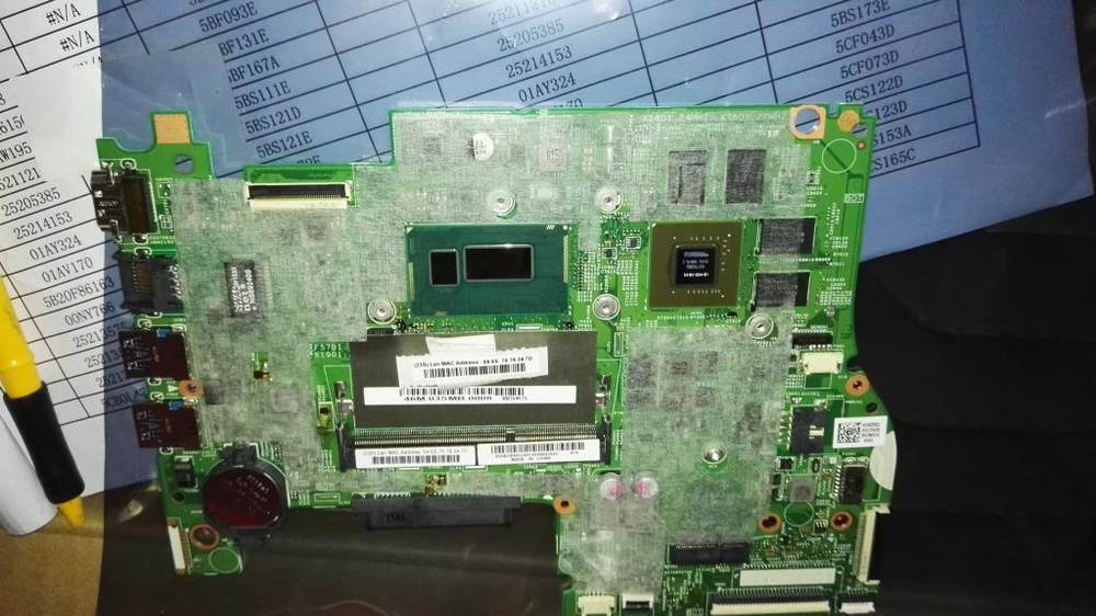 Материнская плата для ноутбука Lenovo YOGA 500-15 W8P I3-4030GM 2G H (5B20H91249), оригинал