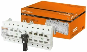 Рубильник модульный с видимым разрывом, реверсивный РМВ-125 4П I-0-II 125A TDM SQ0222-0028