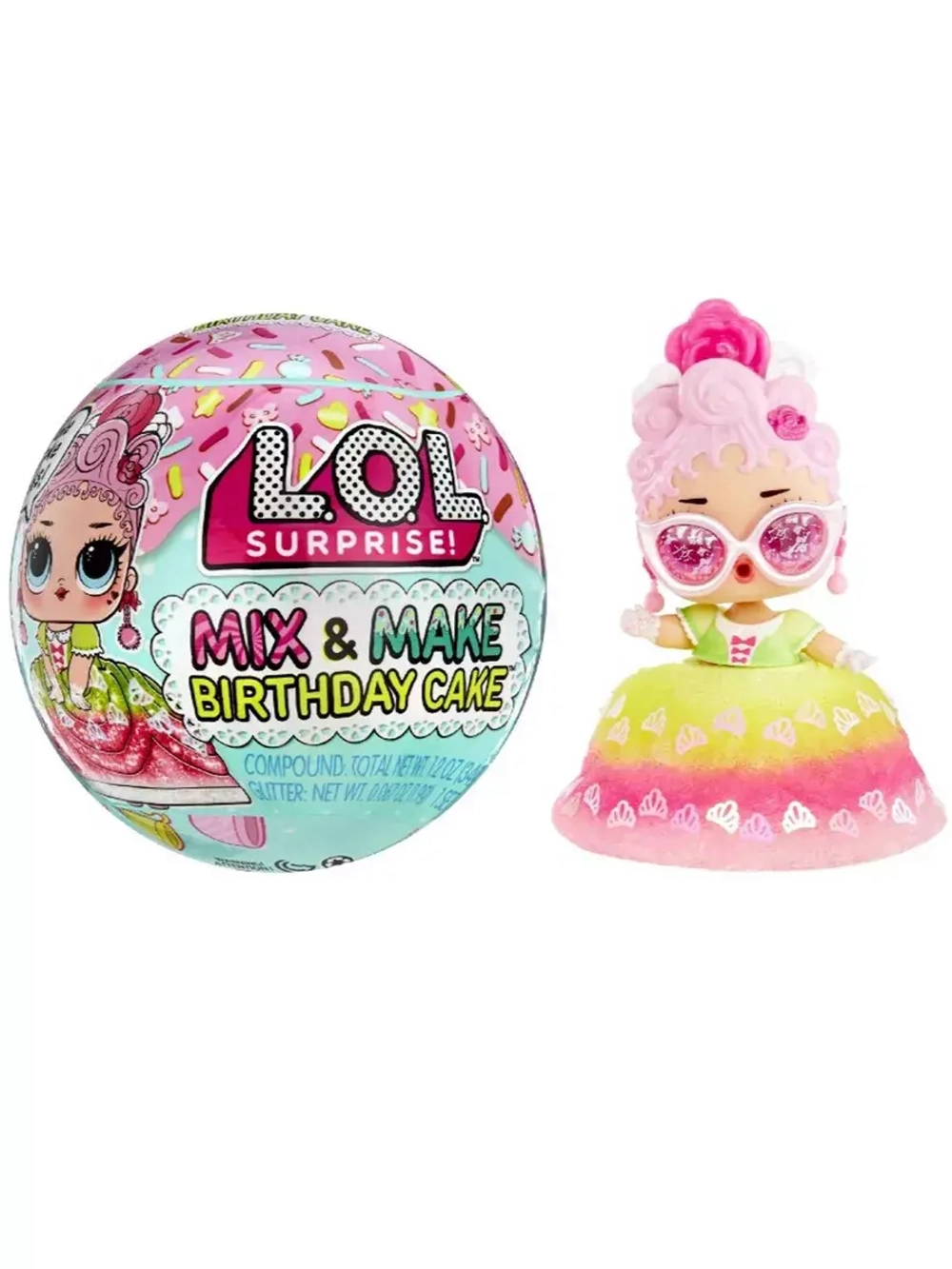 Кукла Лол Сюрприз в шаре Lol Mix Make Birthday Cake оригинал
