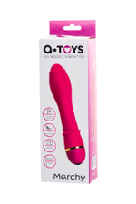 Нереалистичный вибратор A-Toys by TOYFA Marchy, силикон, розовый, 16,6 см, Ø 3