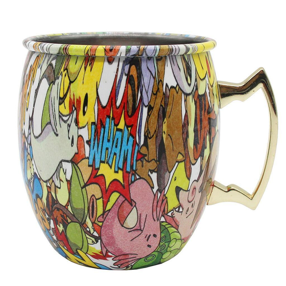 Кружка для коктейля 500 мл "Animal Moscow Mule" d 8 см h10 см нерж. P.L.- Barbossa