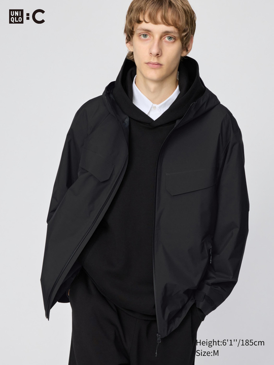 UNIQLO Парка BLOCKTECH, черный