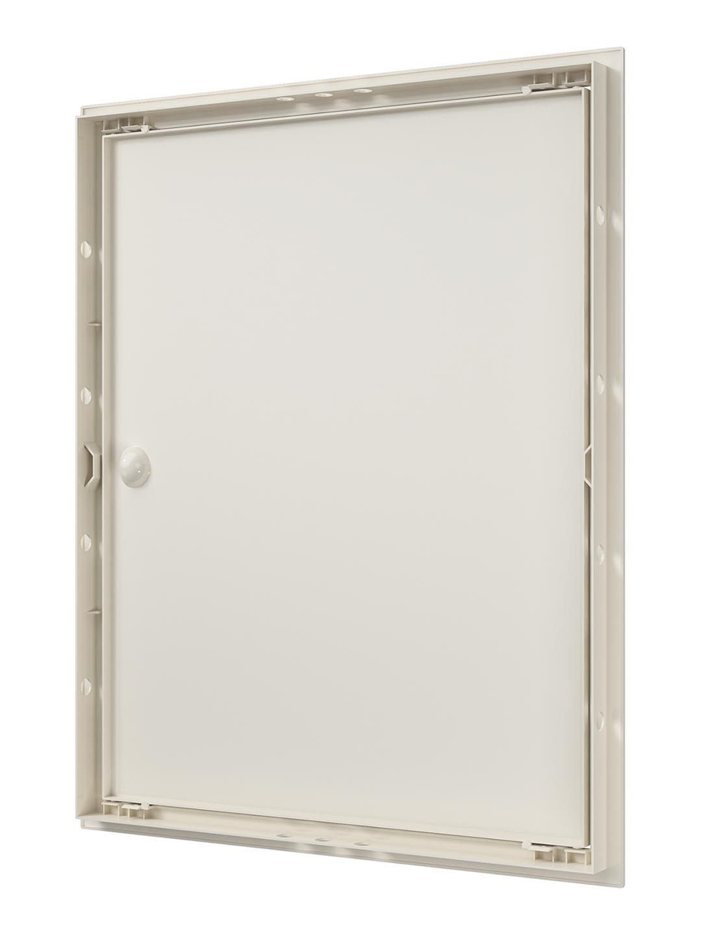 Люк ревизионный ЛР фланец 396х496  ручка 418х518 пластик Ivory EVECS