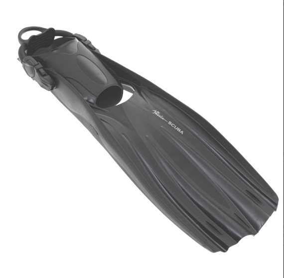 Ласты Marlin Scuba Black (открытая пятка)