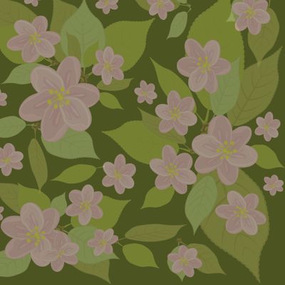 Растительный цветочный