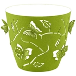 Горшок для цветов Plast Team Butterflies 1,4 л D145 мм круглый 147х134 мм зеленое ябло