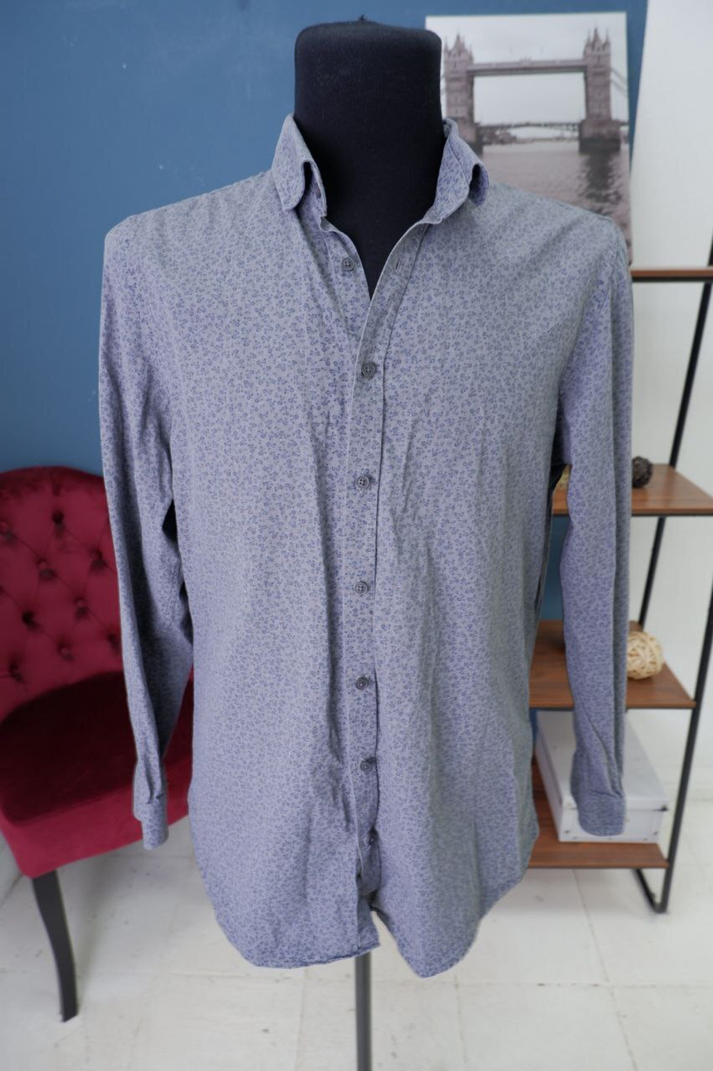 Рубашка Angelo Litrico стильная 48 размер