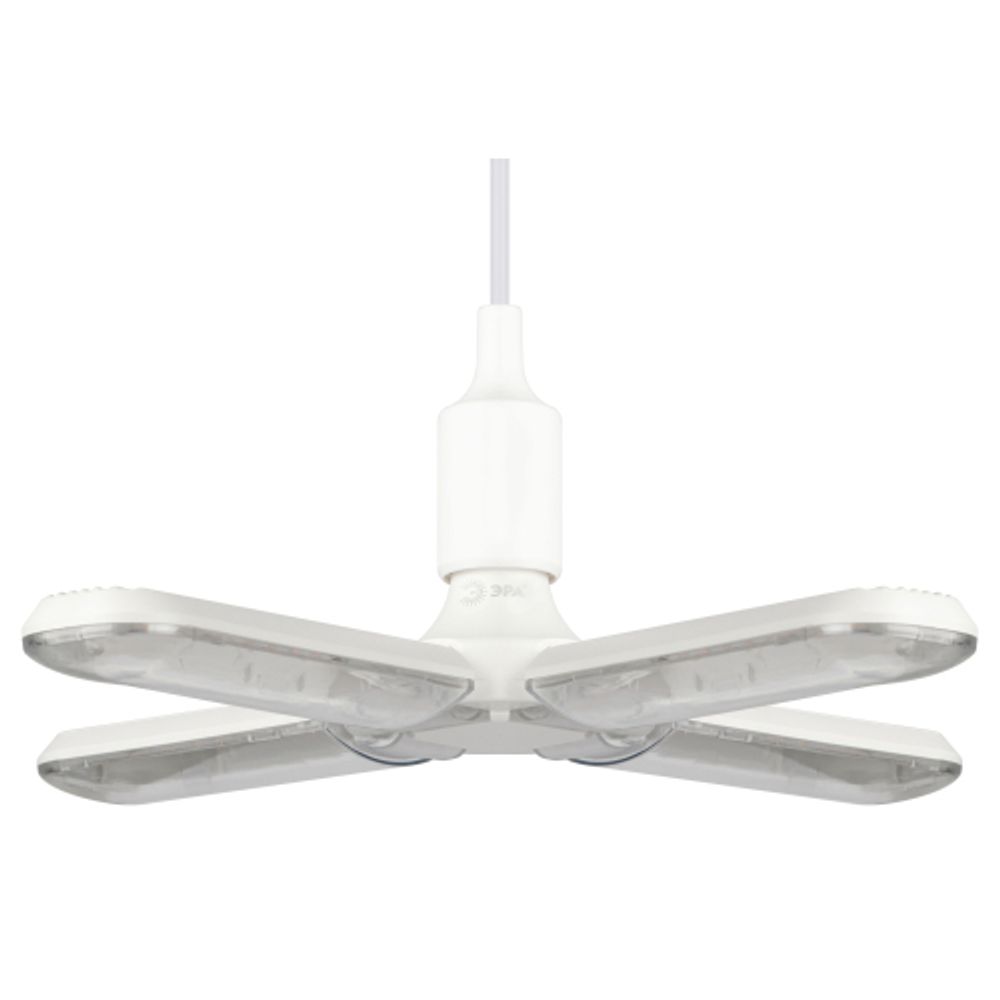 Фитолампа для растений светодиодная ЭРА FITO-36W-Rа90-E27-FOLD 4-х лепестковая полного спектра 36 Вт Е27