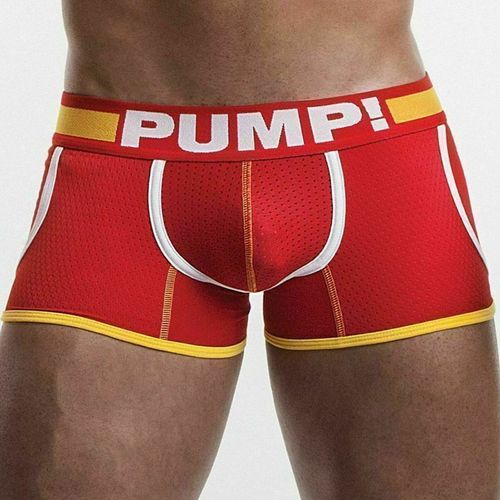 Мужские трусы боксеры красные c карманами Pump Red Boxer 114