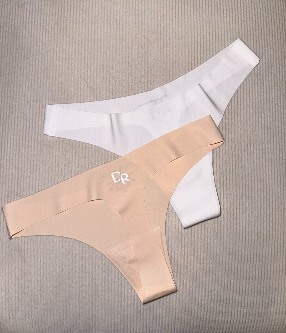 Бесшовные трусы Thongs White