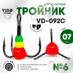 Тройник "Капля" Vido Craft VD-092C (BN) №6 (10шт/уп)