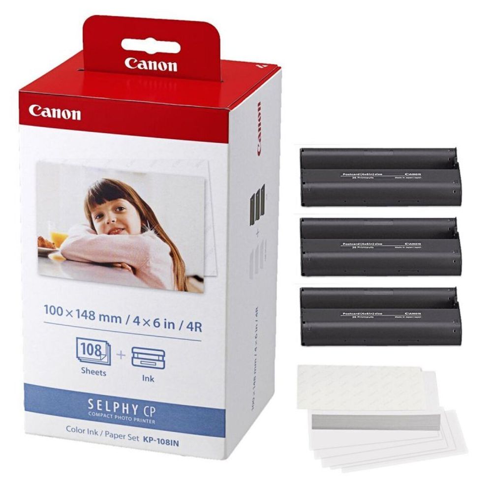 Набор бумаги и красителей CANON KP-108IN, 3115B001