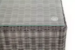 "Лунго" журнальный столик плетеный, цвет графит