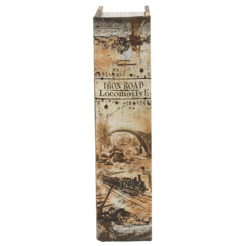 GAEM Шкатулка-книга с кодовым замком, L18 W7 H27 см