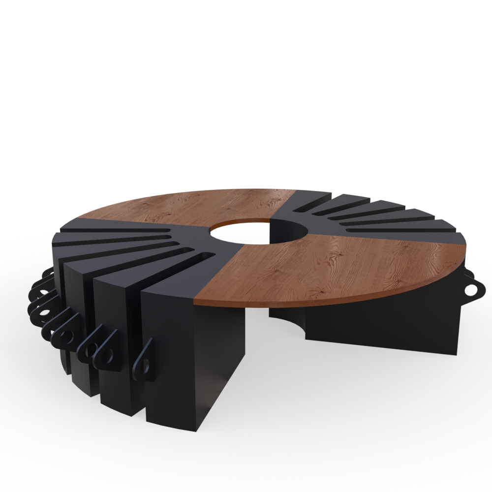 Велопарковка-скамейка Round-B