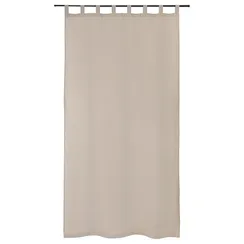 Штора из хлопка и льна бежево-серого цвета из коллекции essential, 150х290 см
