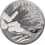 10 евро.  Ловля корюшки. Рыбалка. Литва. 2019 год. PROOF