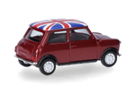 Автомобиль Mini Mayfair с правым рулем, 2 дополнительными фарами и двухсекционной решеткой, цвет Nightfire Red Metallic