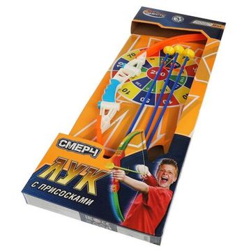 Лук с присосками кор.26,5*68,5*4,3см ИГРАЕМ ВМЕСТЕ