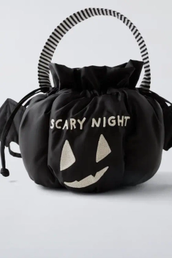 ZARA СУМКА-МЕШОК, ЧЕРНЫЙ