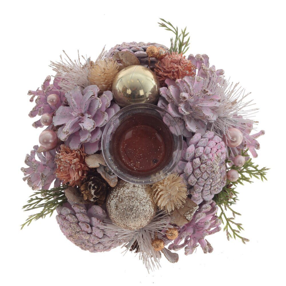 GAEM Подсвечник "Новогодняя композиция", L18 W18 H9 см