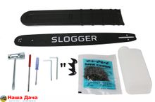 Бензопила Slogger GS38 1.4кВт, 37.5 см3, шина 40см