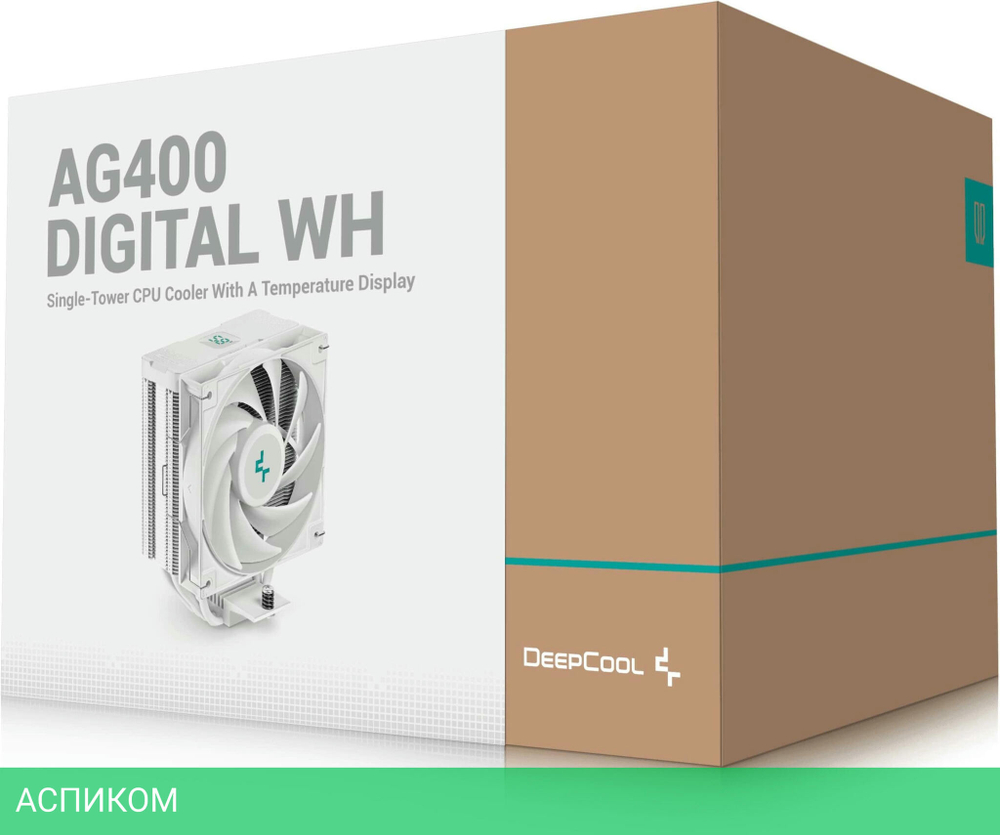 Кулер для процессора DeepCool AG400 DIGITAL WH (R-AG400-WHNDMN-G-1)