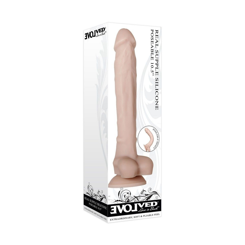 Гибкий фаллоимитатор Real Supple Poseable - 26 см. (Цвет: телесный)
