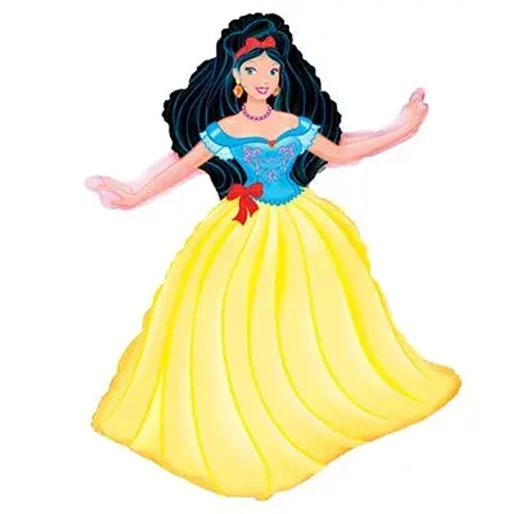 Шар фольга Фигура Белоснежка 72x45см с гелием